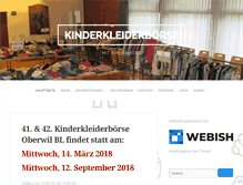 Tablet Screenshot of kinderkleiderboerse-oberwil.ch